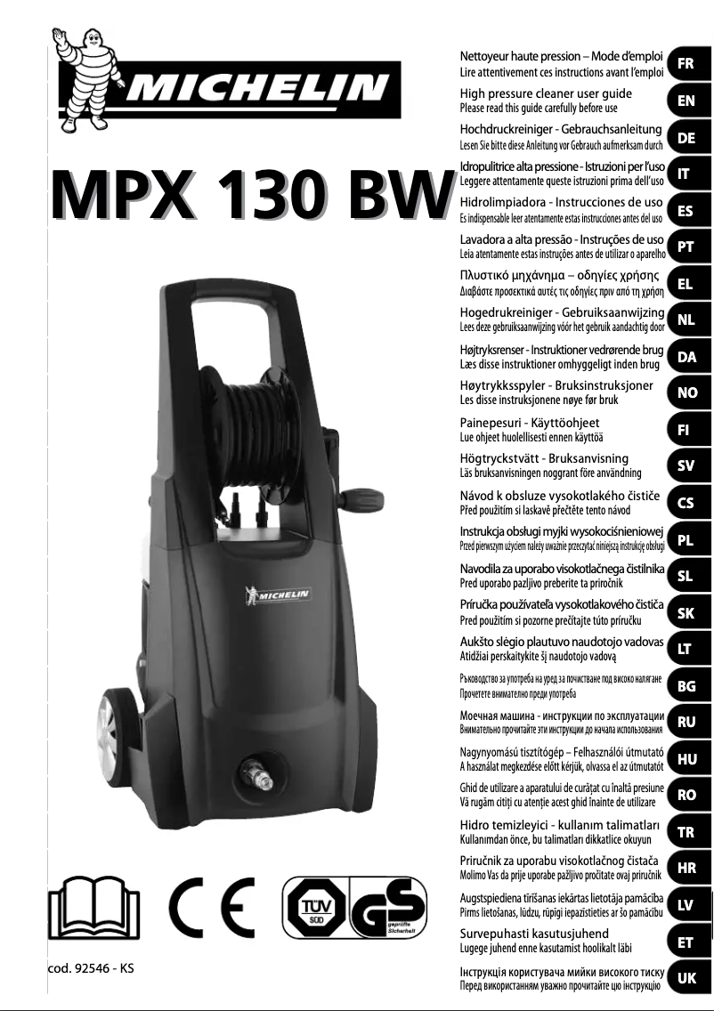 Página 1 del manual Manual de usuario Michelin MPX 130 BW