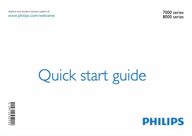 Imagen de la primera página del manual del dispositivo 7000 series 55PFL7008G