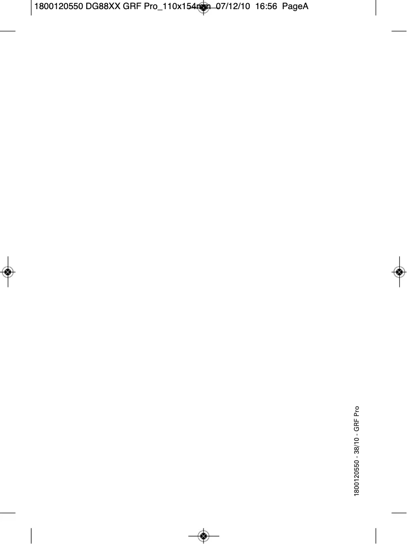 Imagen de la primera página del manual del dispositivo Pro Perfect DG8840