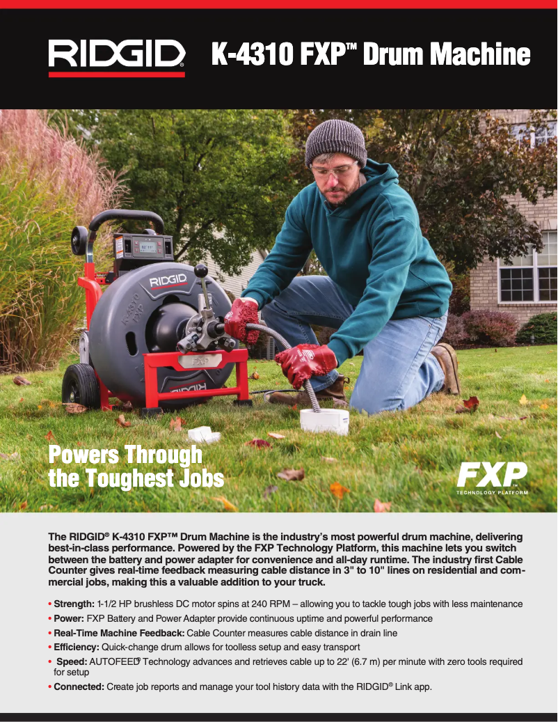 Imagen de la primera página del manual del dispositivo K-4310 FXP