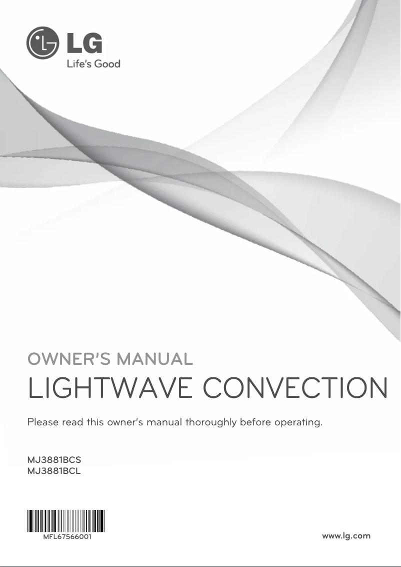 Página 1 del manual Manual de usuario LG MJ3881BCS