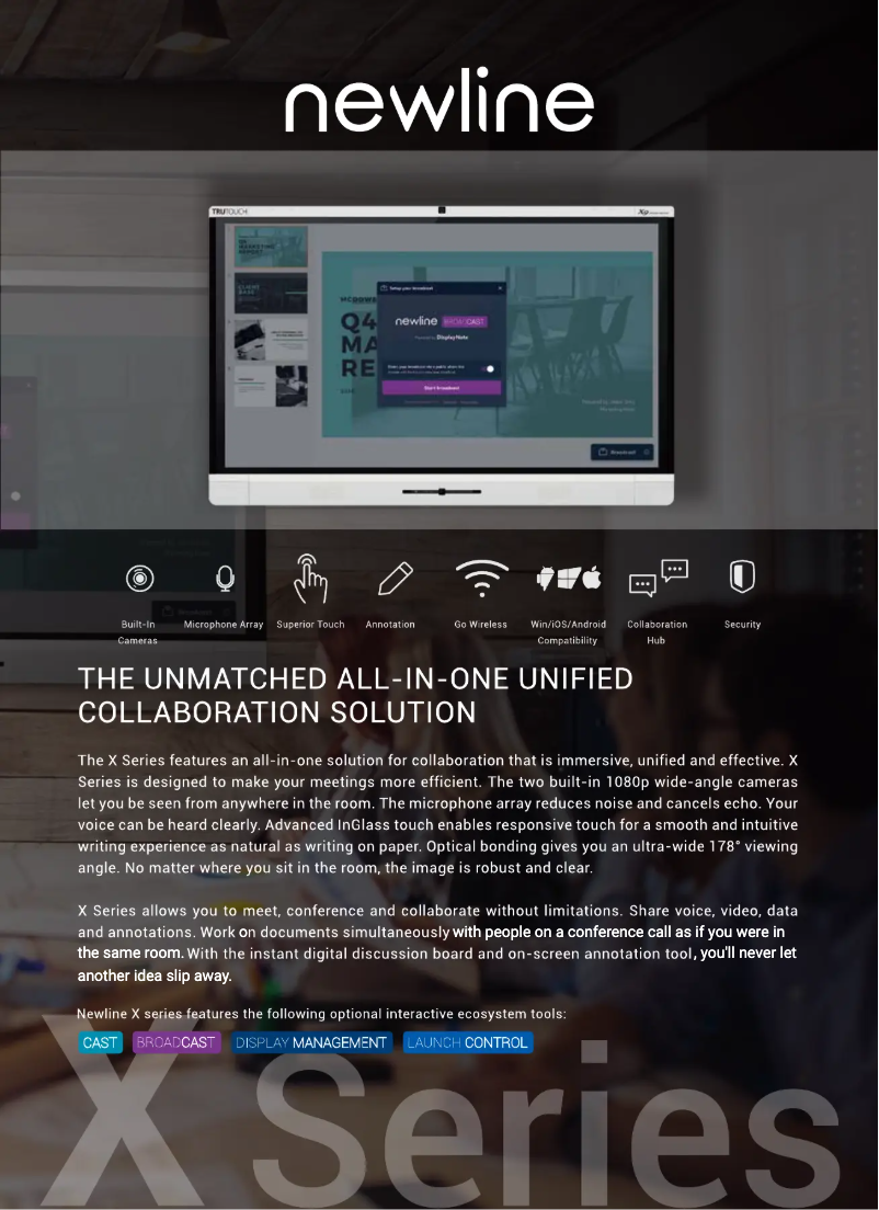 Imagen de la primera página del manual del dispositivo TruTouch X7