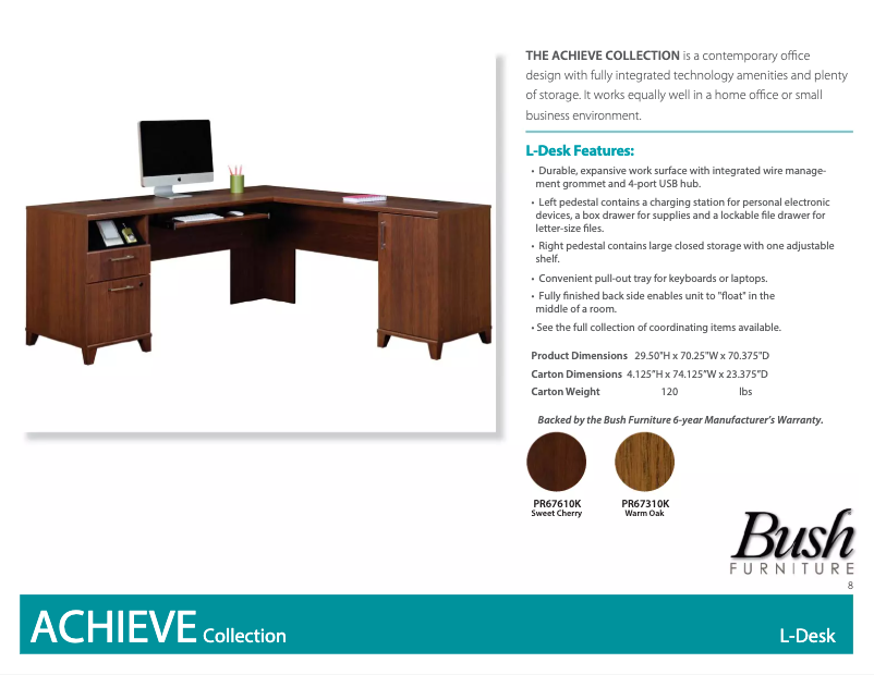 Imagen de la primera página del manual del dispositivo Achieve PR67610K