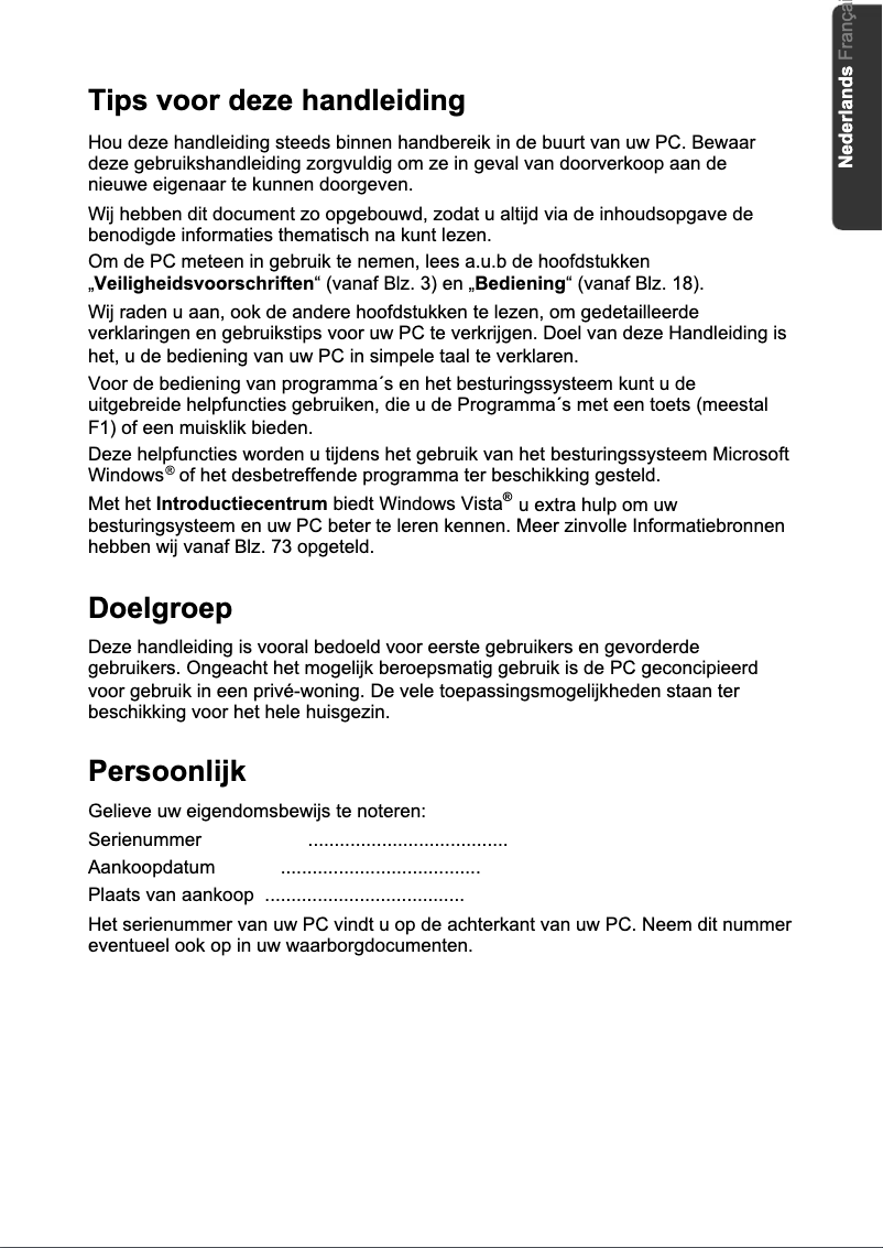 Imagen de la primera página del manual del dispositivo MD 96350