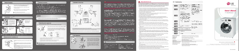 Imagen de la primera página del manual del dispositivo F1403FDS2