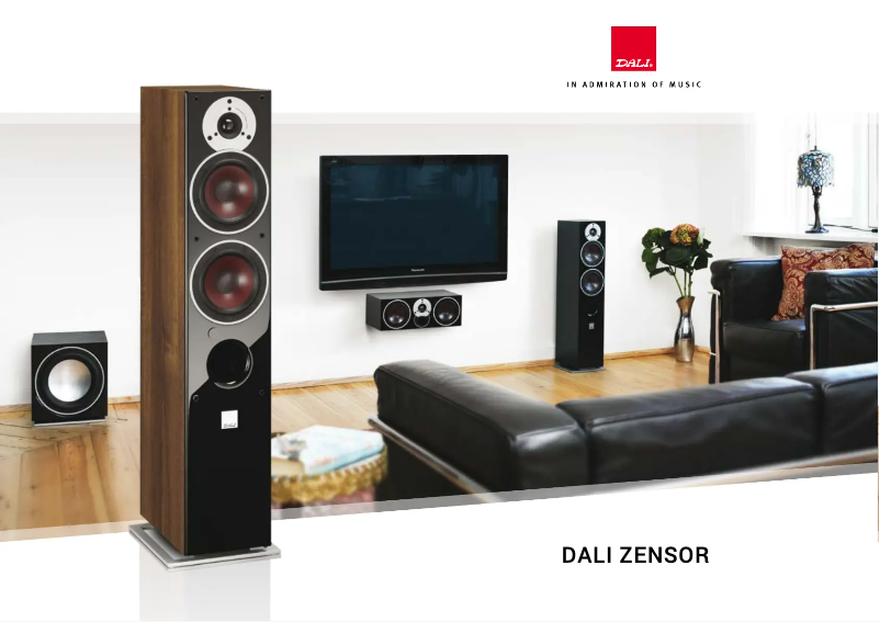 Página 1 del manual Folleto Dali Zensor 1 AX