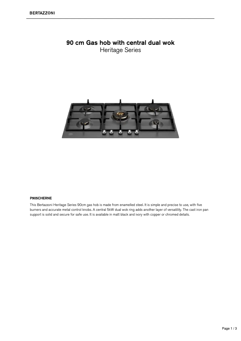 Imagen de la primera página del manual del dispositivo P905CHERNE