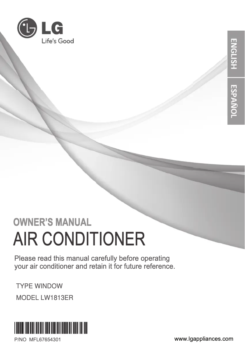 Página 1 del manual Manual de usuario LG LW1813ER