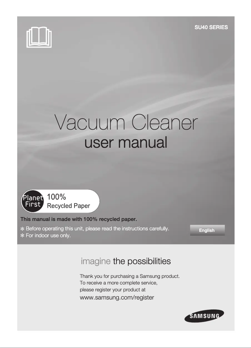 Página 1 del manual Manual de usuario Samsung SU4040