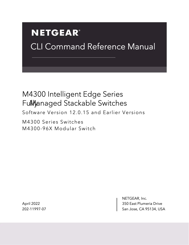Página nº 1 - Manual de usuario Netgear M4300-16X