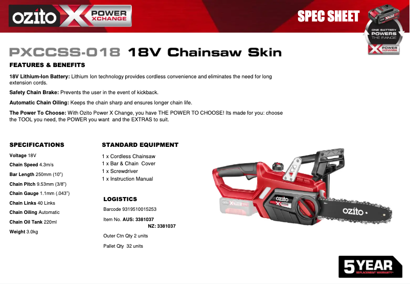 Imagen de la primera página del manual del dispositivo PXCCSS-018