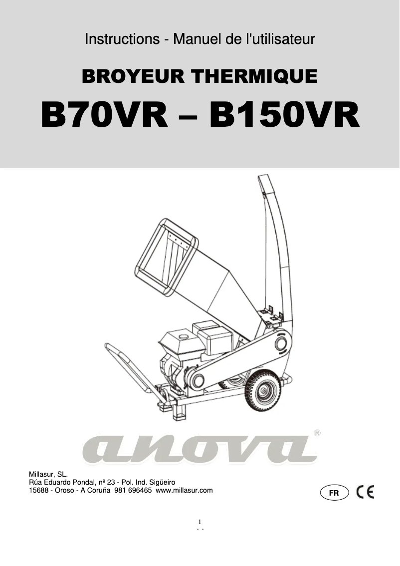 Imagen de la primera página del manual del dispositivo BIO150VR