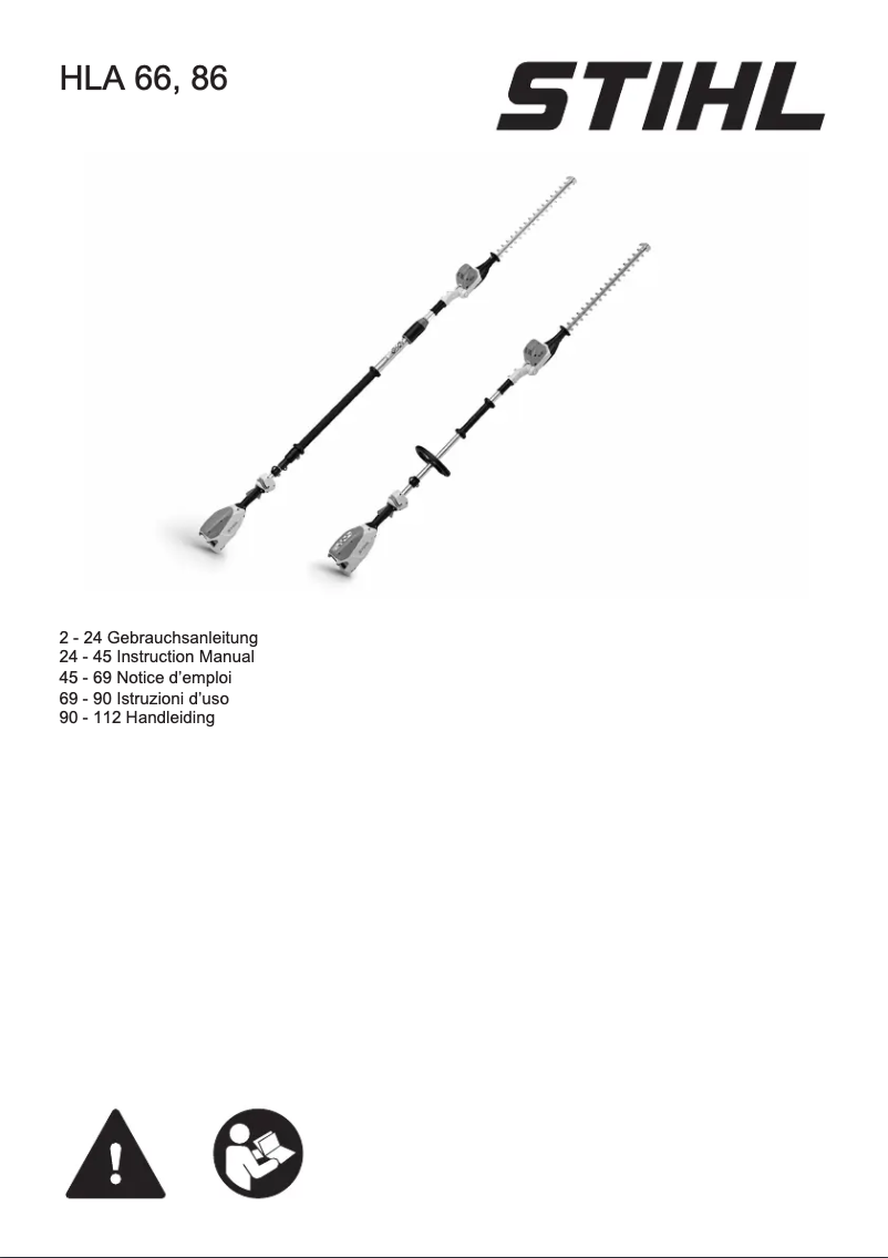 Página 1 del manual Manual de usuario Stihl HLA 66