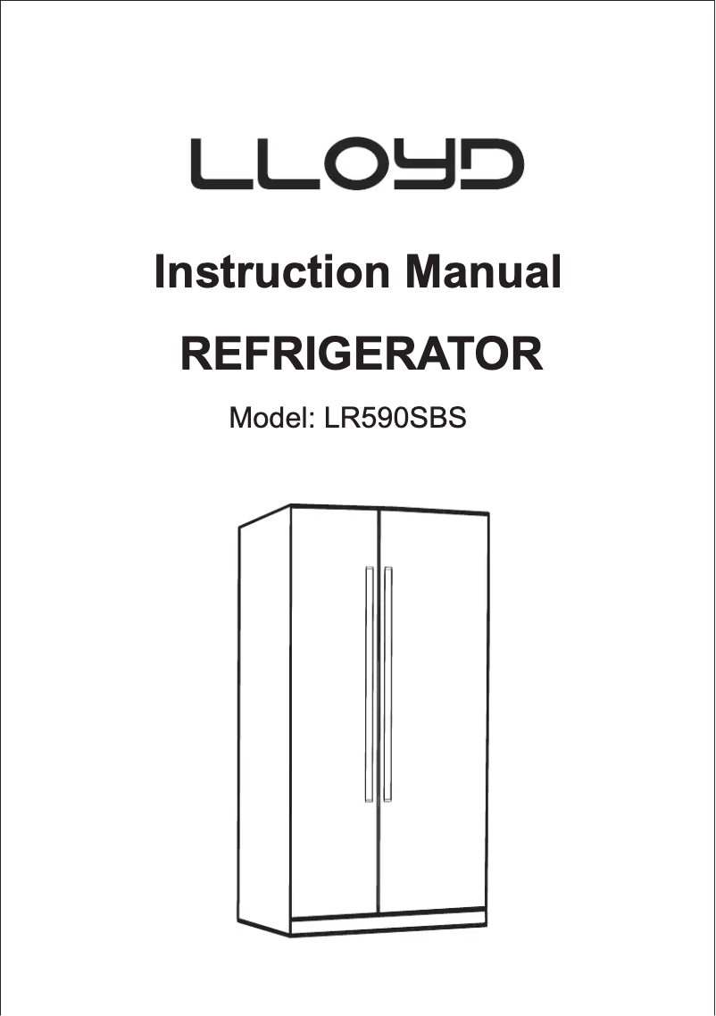 Imagen de la primera página del manual del dispositivo LR590SBS