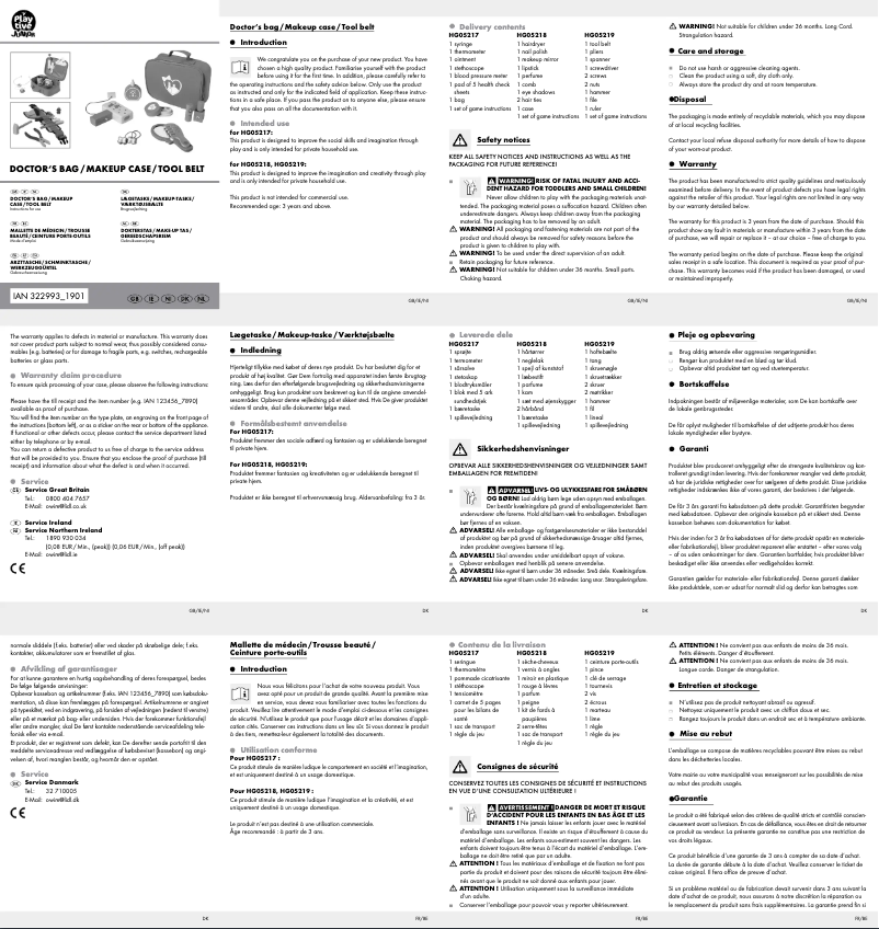 Imagen de la primera página del manual del dispositivo IAN 322993
