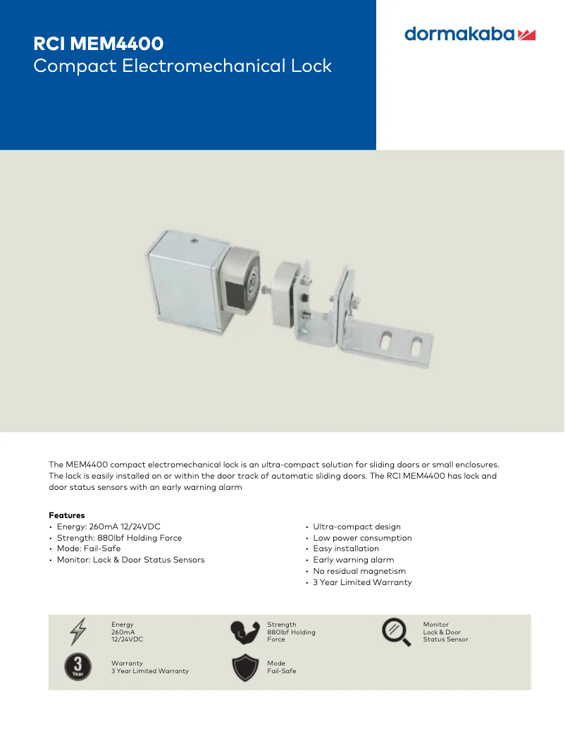 Imagen de la primera página del manual del dispositivo RMEM 4400