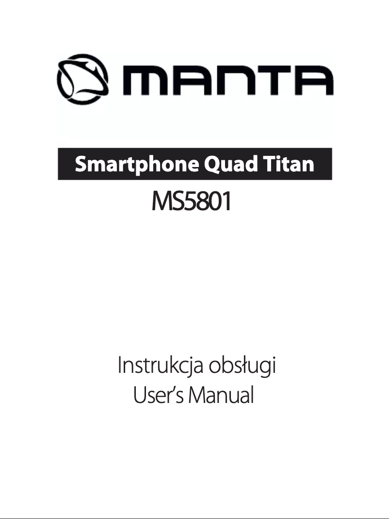 Página 1 del manual Manual de usuario Manta MS5801
