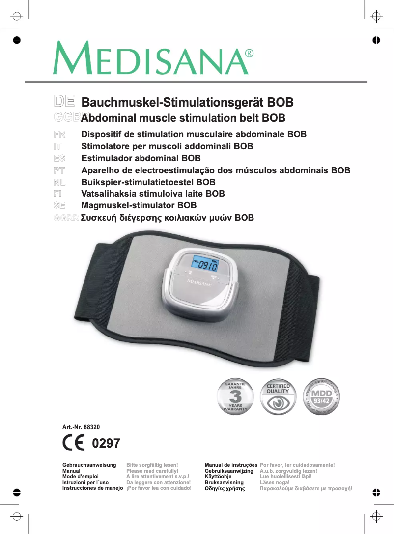 Imagen de la primera página del manual del dispositivo BOB 88320