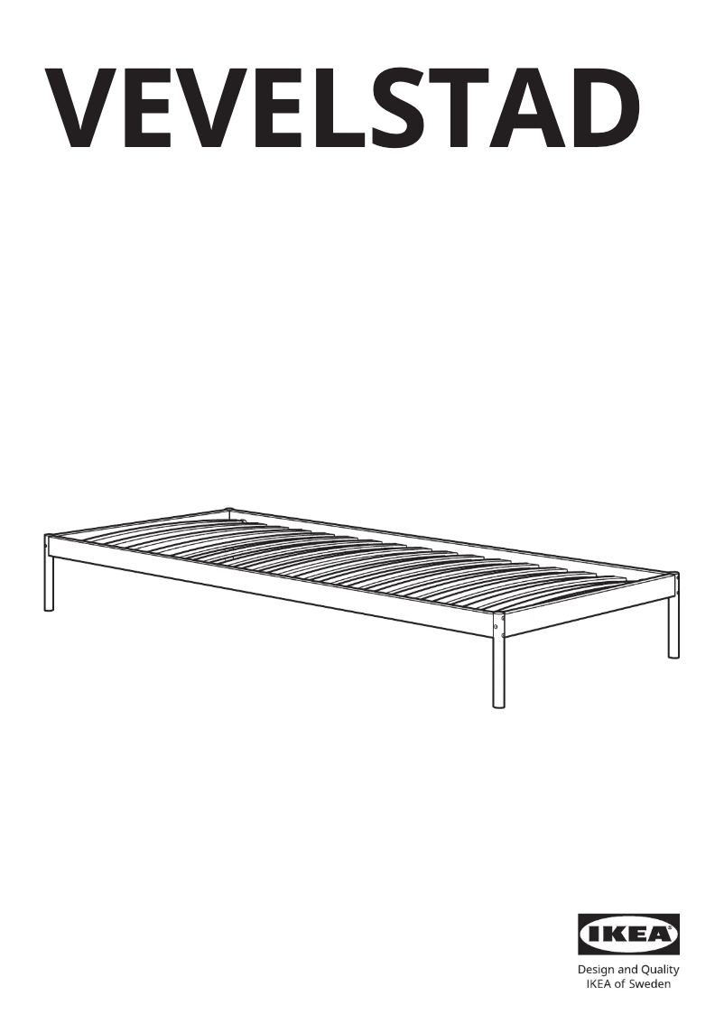 Página 1 del manual Manual de usuario Ikea VEVELSTAD 605.182.74