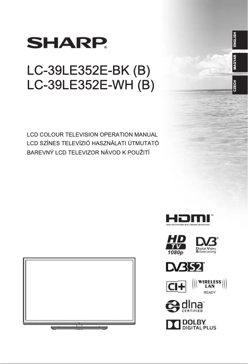 Imagen de la primera página del manual del dispositivo LC-39LE352E-WH