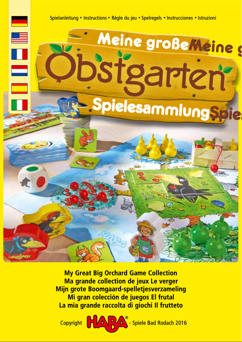 Imagen de la primera página del manual del dispositivo Meine große Obstgarten Spielesammlung
