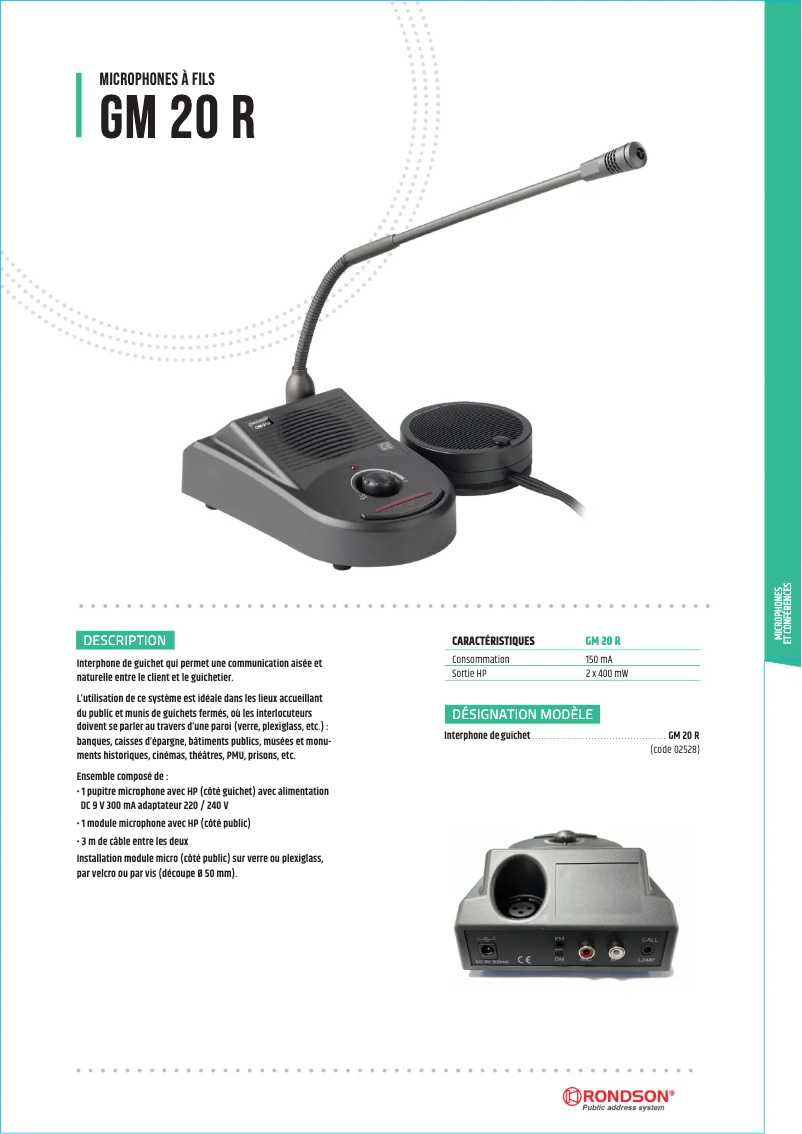 Página 1 del manual Manual de usuario Rondson GM20 R