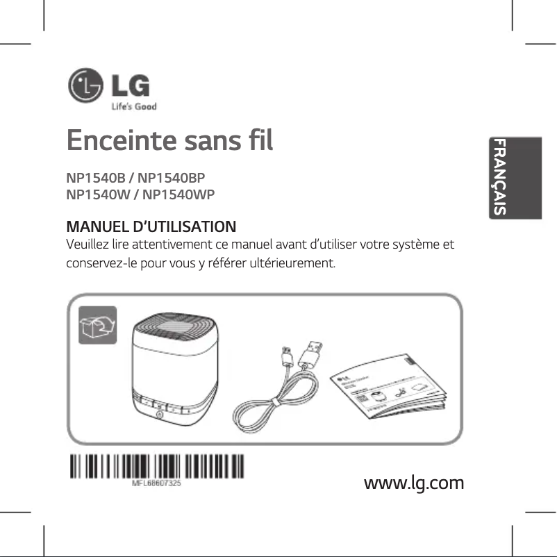 Página 1 del manual Manual de usuario LG NP1540W