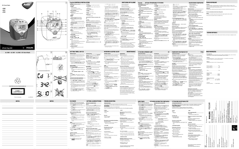 Imagen de la primera página del manual del dispositivo AJ3950