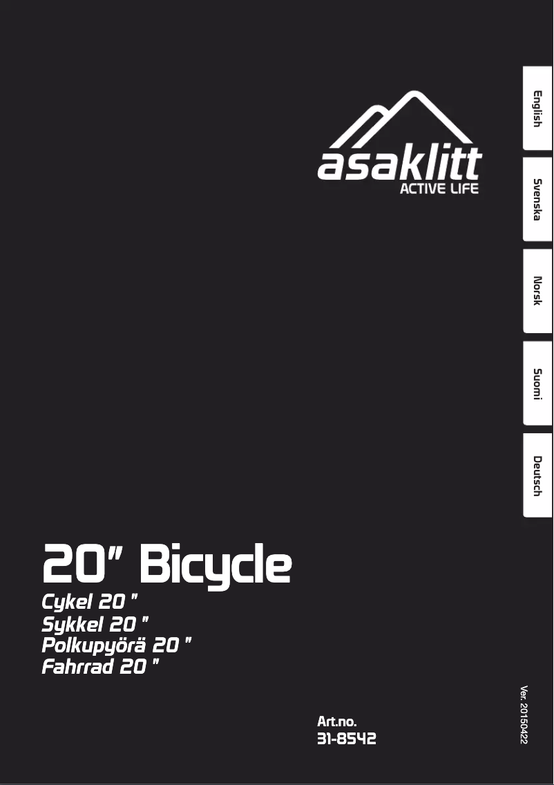 Imagen de la primera página del manual del dispositivo 31-8542