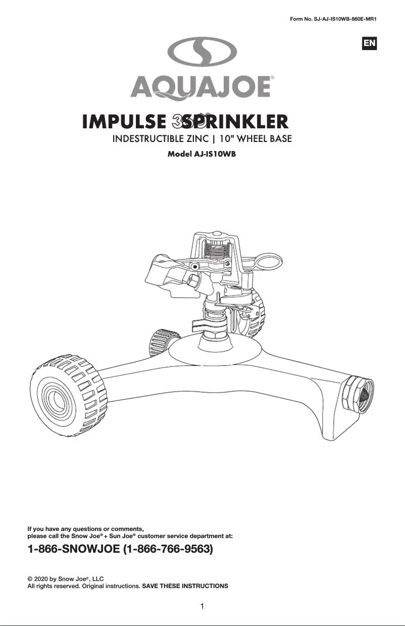 Imagen de la primera página del manual del dispositivo AJ-IS10WB