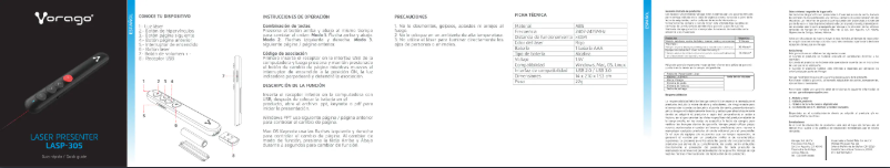 Página 1 del manual Manual de usuario Vorago LASP-305