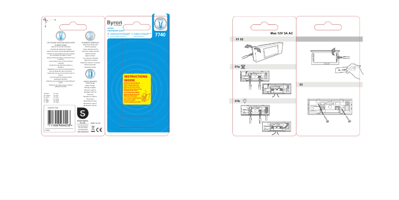 Imagen de la primera página del manual del dispositivo 7740