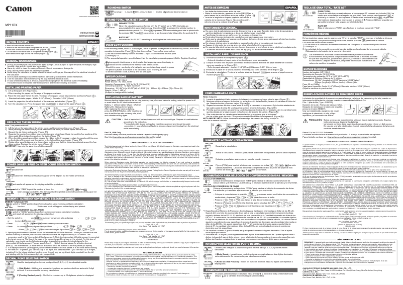 Imagen de la primera página del manual del dispositivo MP11DX-2