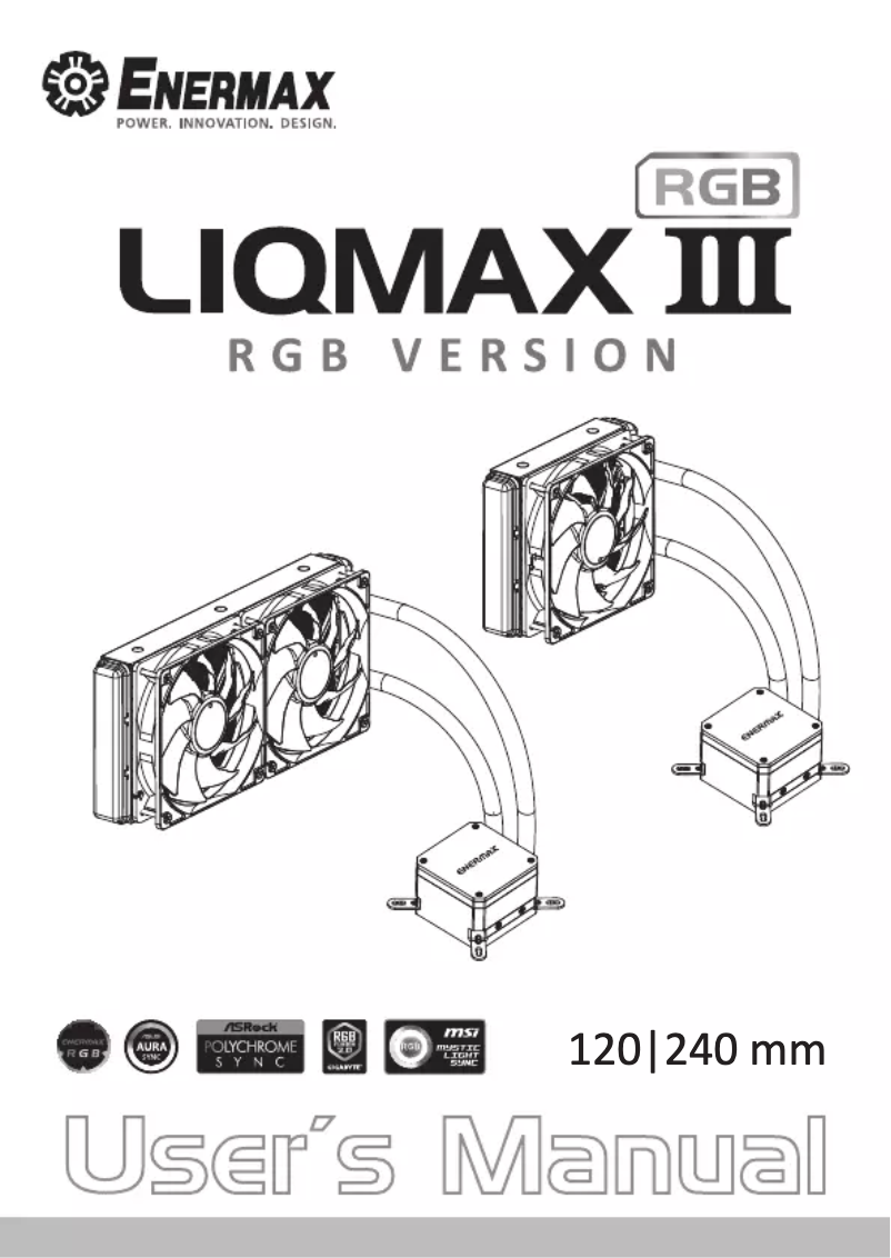 Página 1 del manual Manual de usuario Enermax Liqmax III 240 RGB ELC-LMT240-RGB