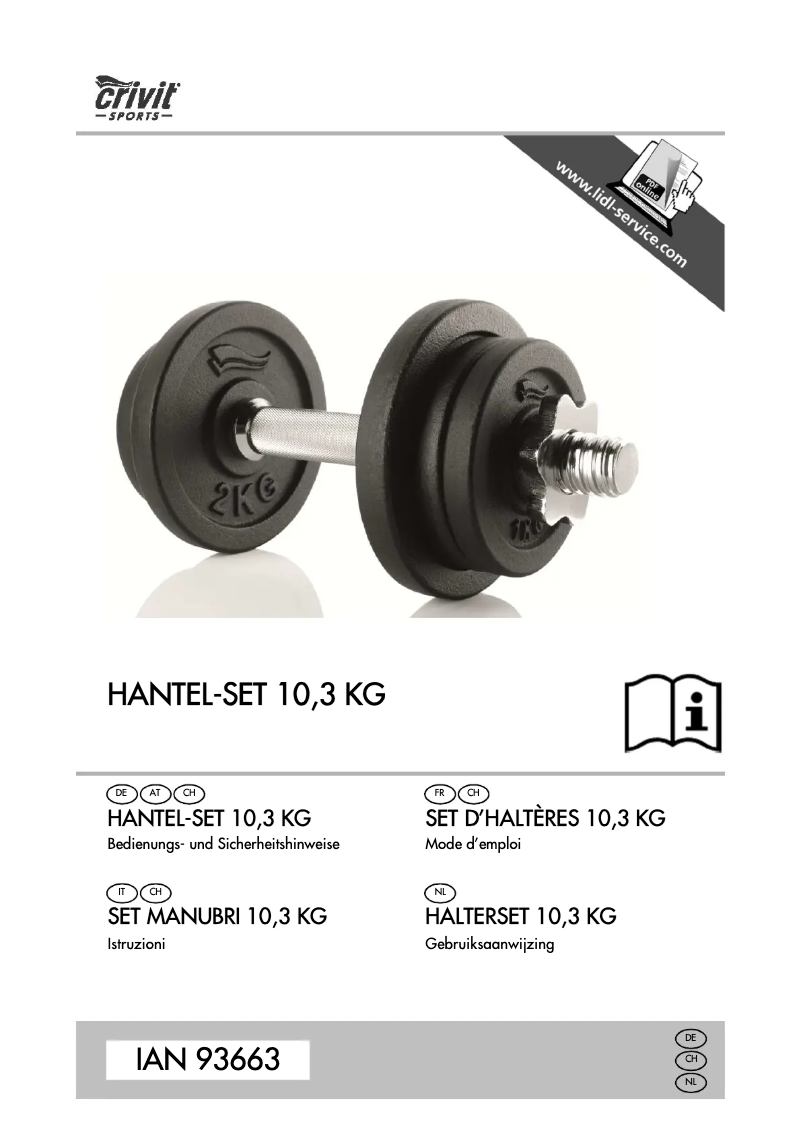 Imagen de la primera página del manual del dispositivo IAN 93663