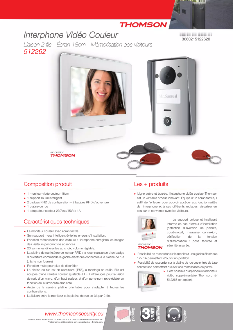 Imagen de la primera página del manual del dispositivo 512262