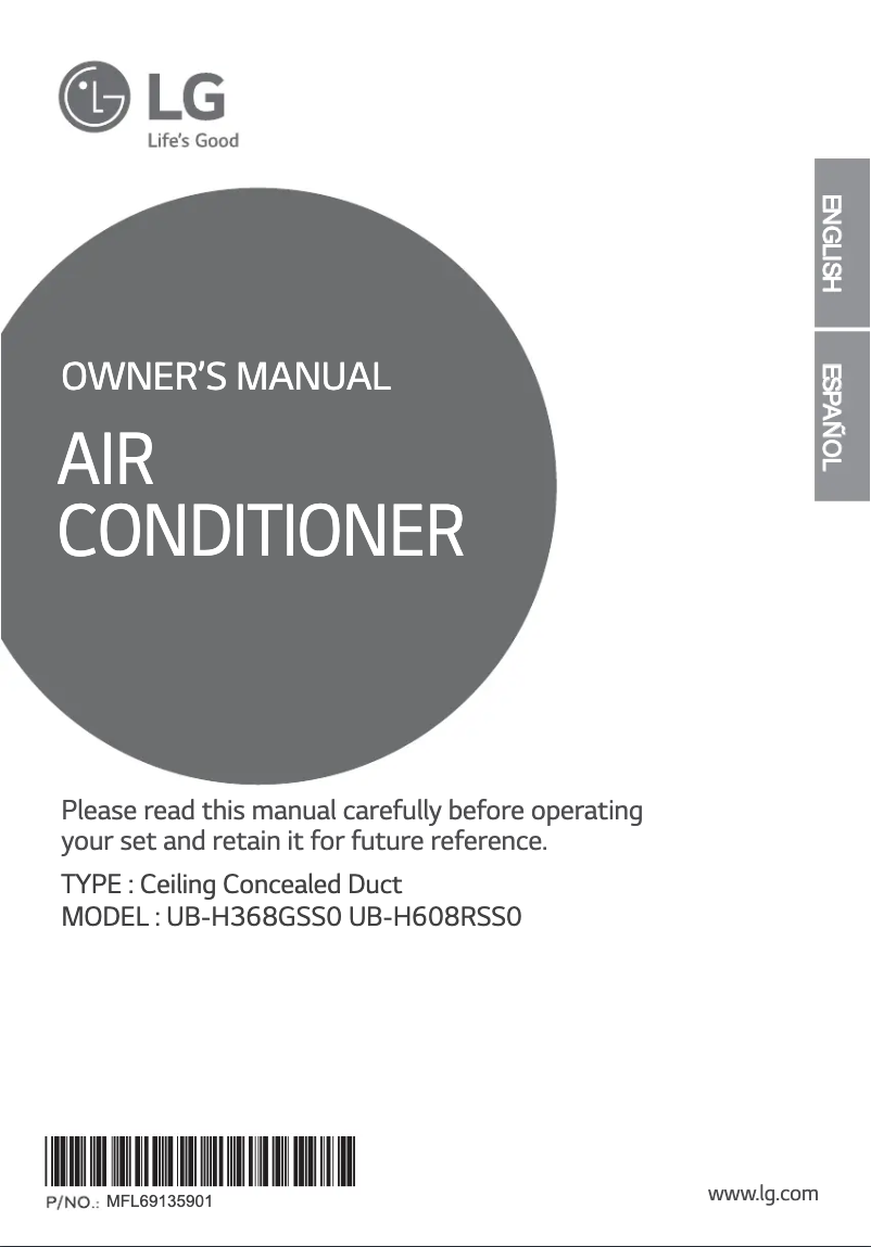 Imagen de la primera página del manual del dispositivo UBUH608RSS0