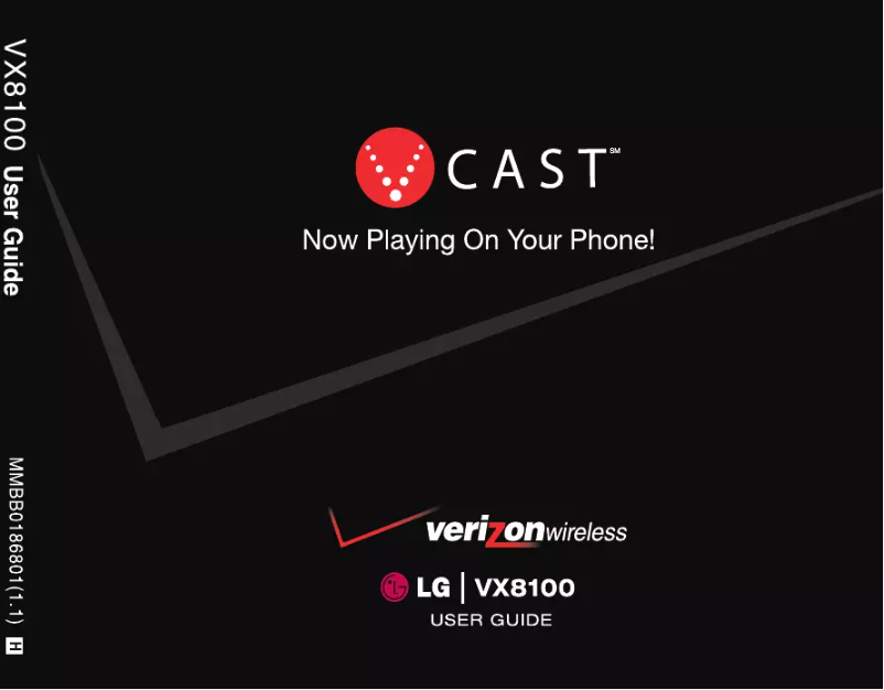 Imagen de la primera página del manual del dispositivo VX8100