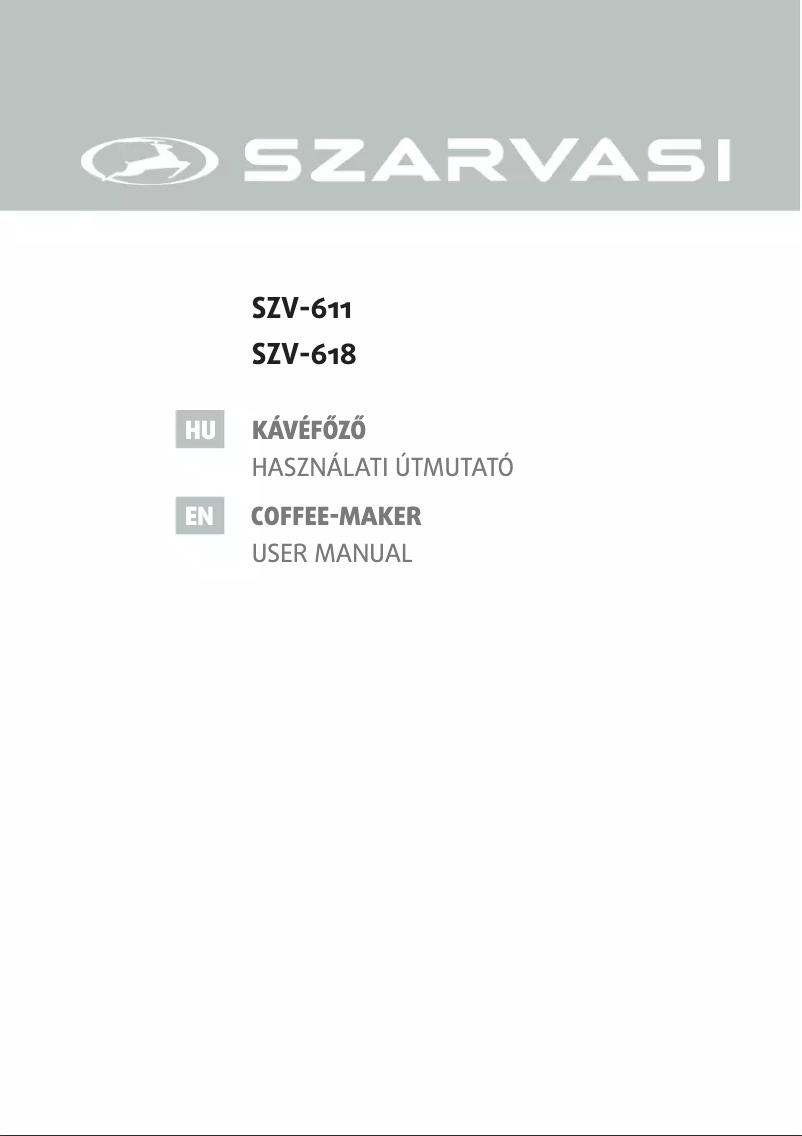 Página nº 1 - Manual de usuario Szarvasi Espresso SZV-611