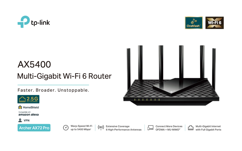 Imagen de la primera página del manual del dispositivo Archer AX72 Pro