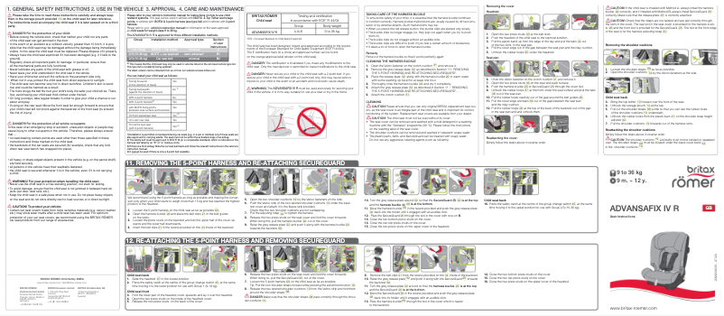 Página 1 del manual Manual de usuario Britax-Römer Advansafix IV R
