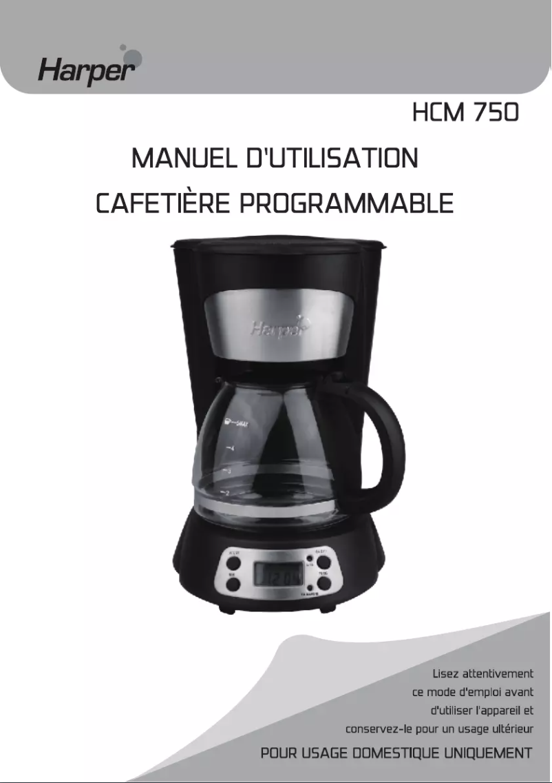 Imagen de la primera página del manual del dispositivo HCM750