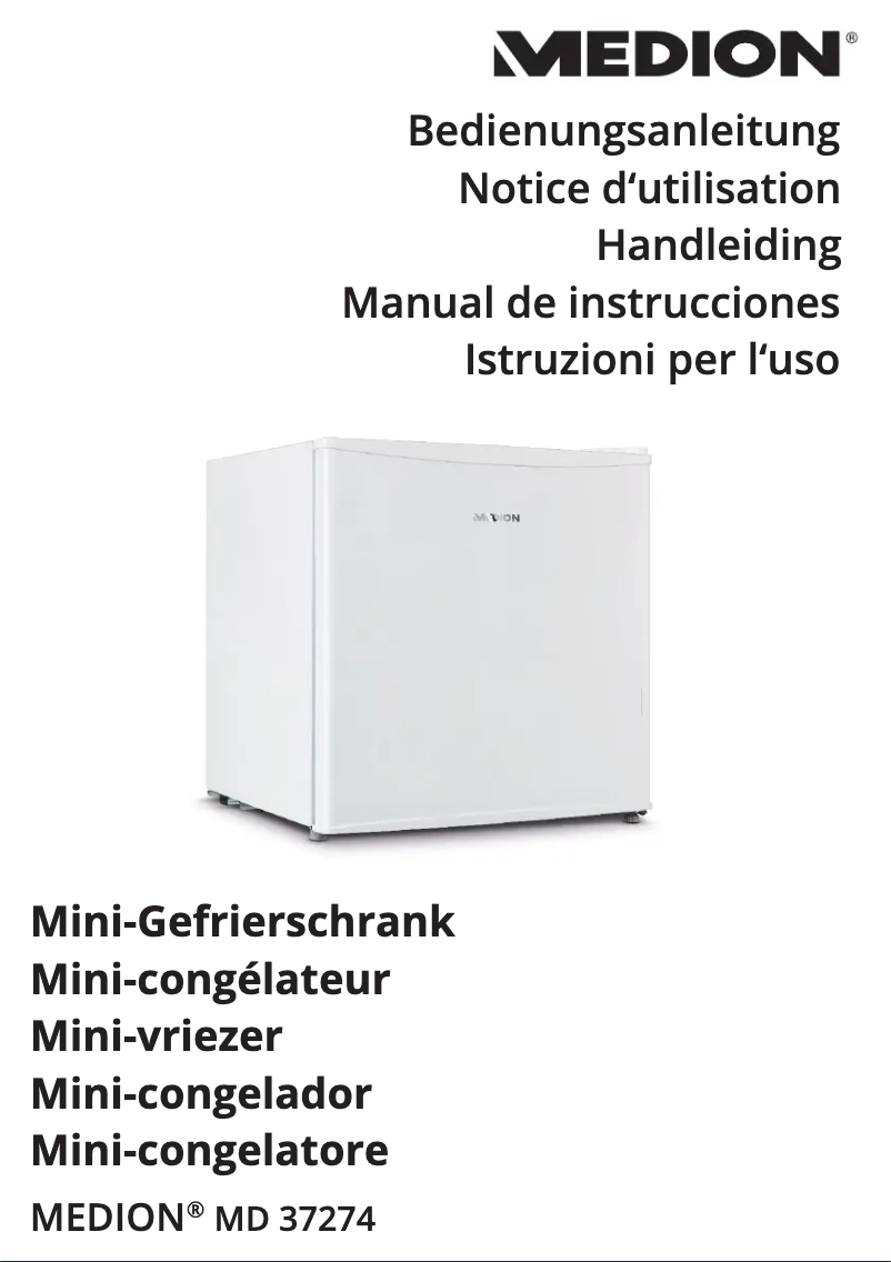 Imagen de la primera página del manual del dispositivo MD 37274