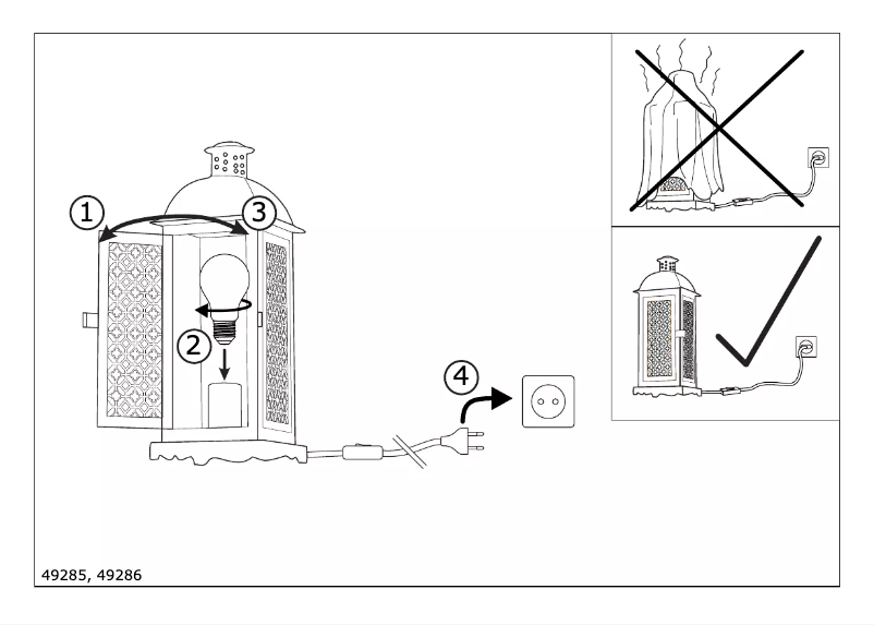 Página nº 1 - Manual de usuario Eglo Vintage Winsham