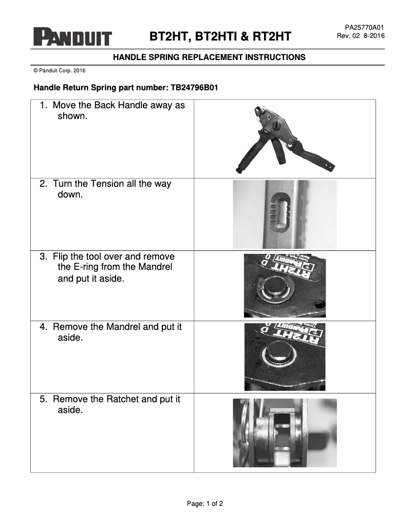 Imagen de la primera página del manual del dispositivo RT2HT