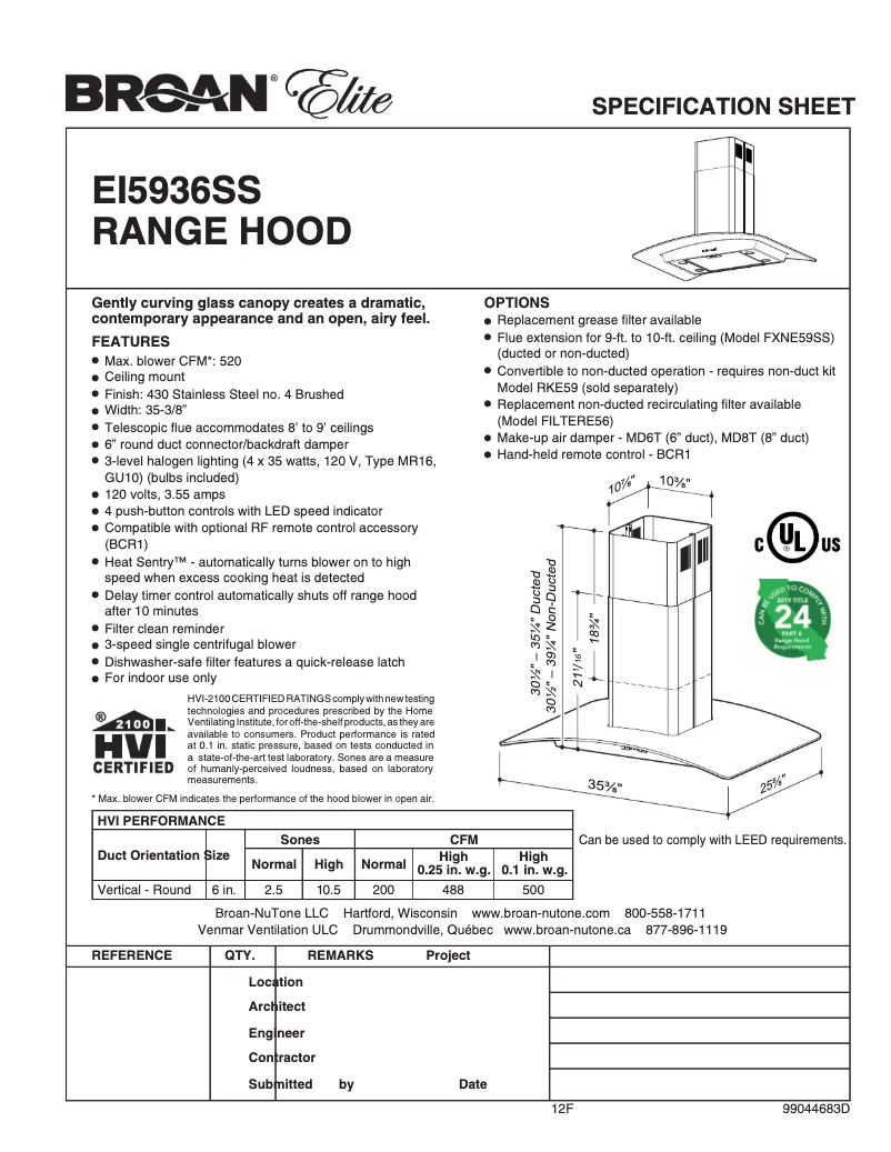 Imagen de la primera página del manual del dispositivo Elite EI59
