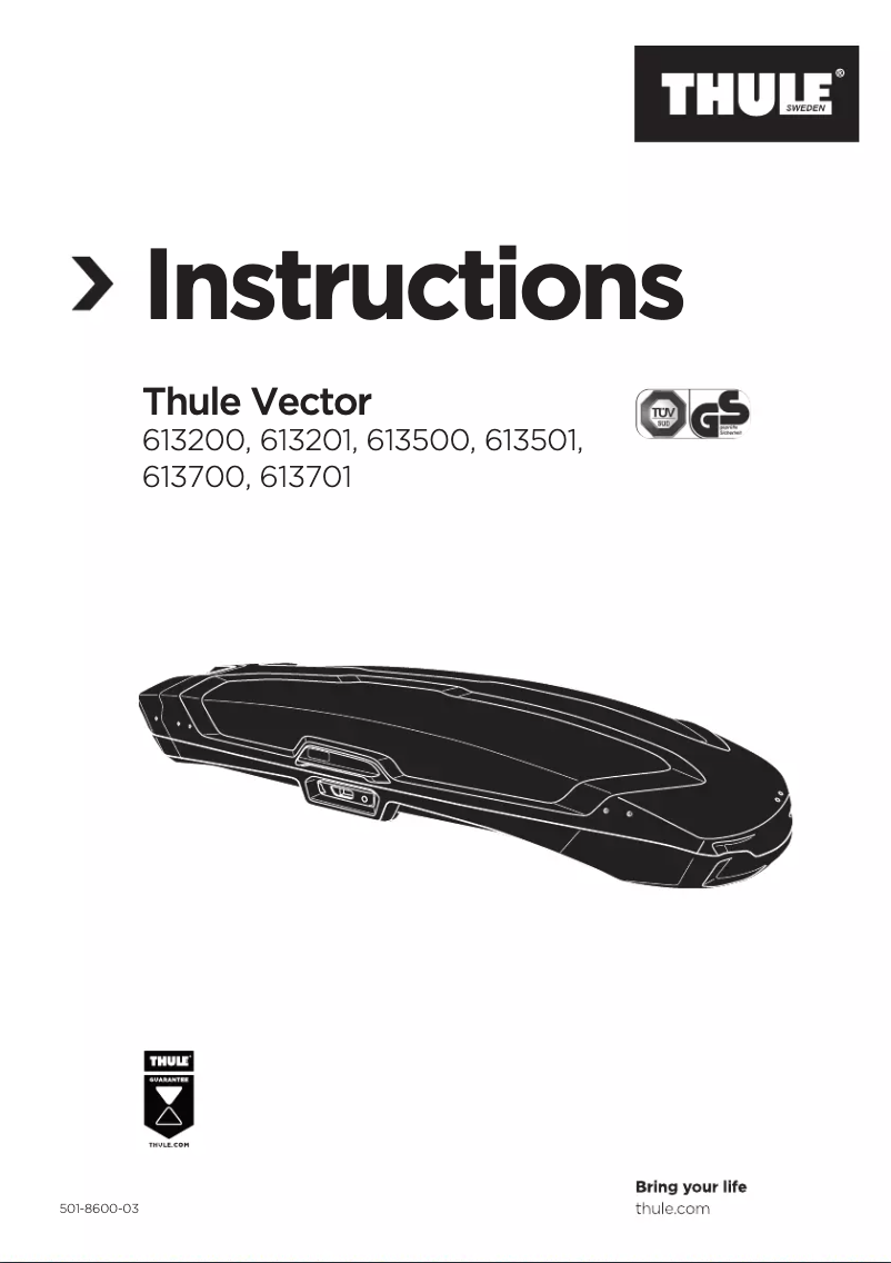 Página 1 del manual Manual de usuario Thule Vector M