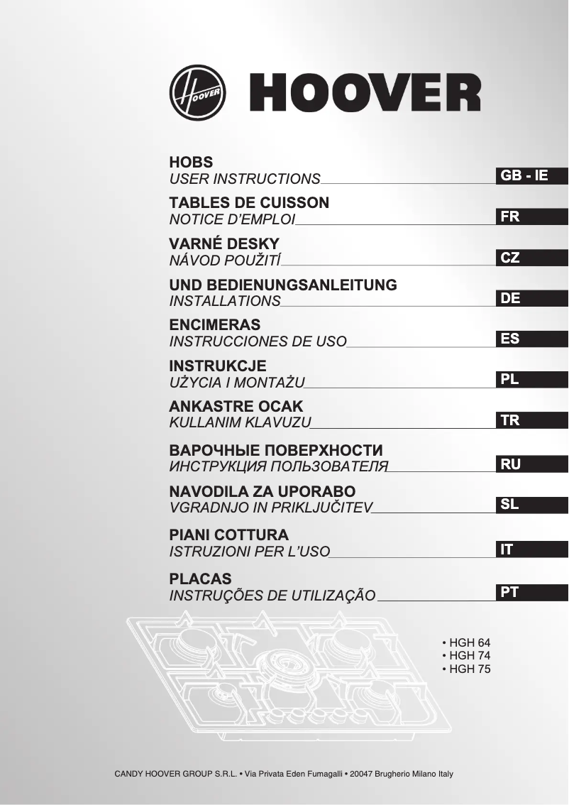 Imagen de la primera página del manual del dispositivo HGH64SCP W
