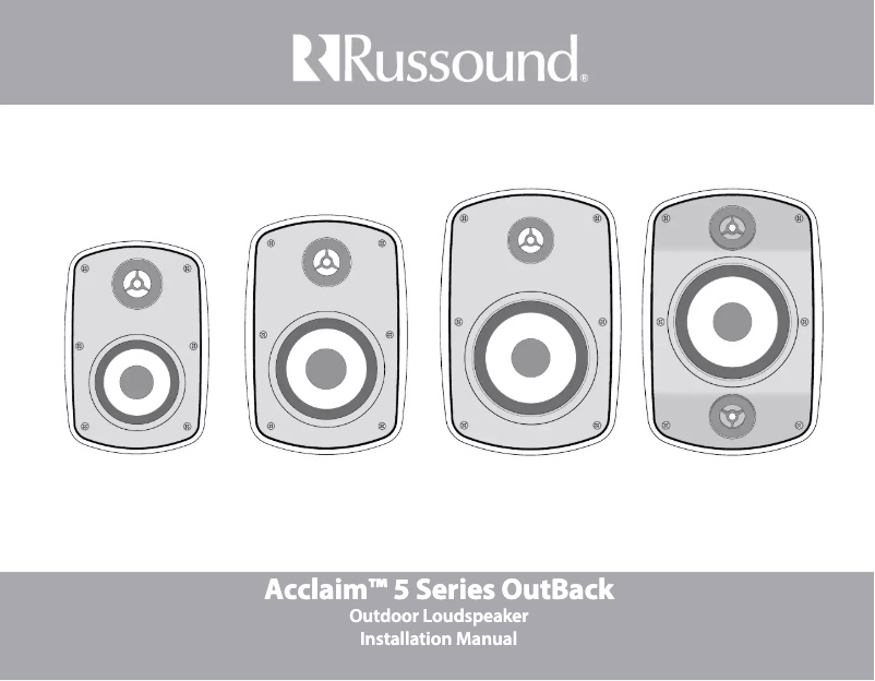 Página 1 del manual Manual de usuario Russound OutBack 5B65