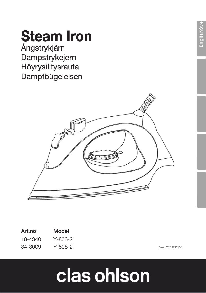 Imagen de la primera página del manual del dispositivo Y-806-2